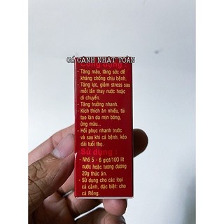 Vitamin Aminoval Rockemin Complex tăng màu và sắc cho cá Rồng