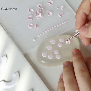 Gcdhome Dụng Cụ Gốm Silicon Mềm Miếng Lót Mô Hình Chấm Dụng Cụ Khuôn Đất Sét Polymer Cho DIY Bông Tai Thủ Công Mỹ Nghệ Cánh Hoa Làm Phụ Kiện HOT