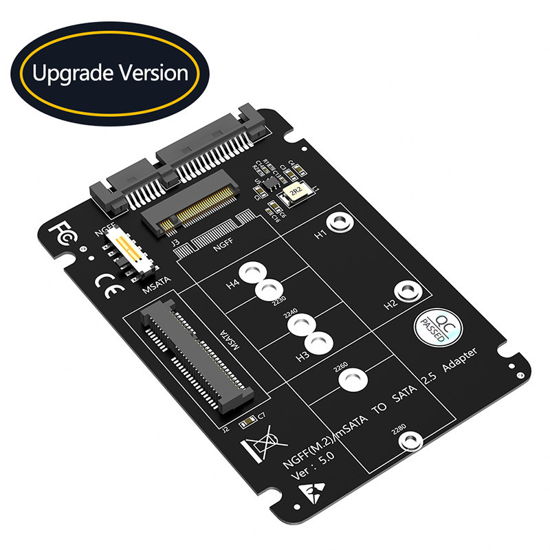 M.2 NGFF mSATA SSD sang SATA 3.0 2.5 inch Bộ chuyển đổi M2 SATA SSD ...
