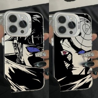 Anime NARUTO Sasuke Obito Pain Vỏ Điện Thoại Cho IPhone 15 14 13 12 11 Pro XS Max Plus X XR 7 8 Plus Vỏ Điện Thoại Di Động Matte Cứng Acrylic Bảo Vệ Toàn Diện Ốp Lưng