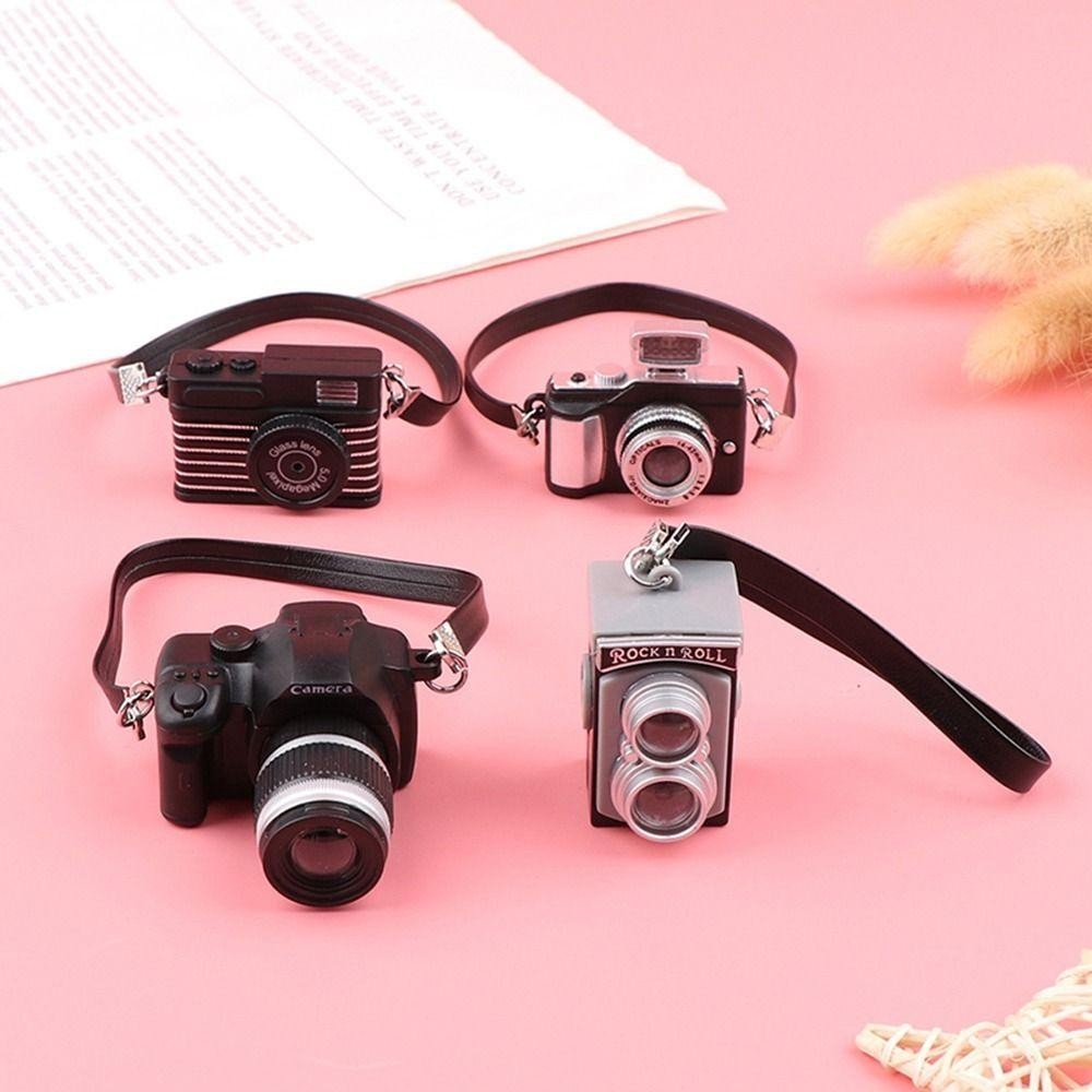 Máy ảnh kỹ thuật số mini 17cm cho búp bê, phụ kiện nhiều màu, đồ chơi nhà búp bê
