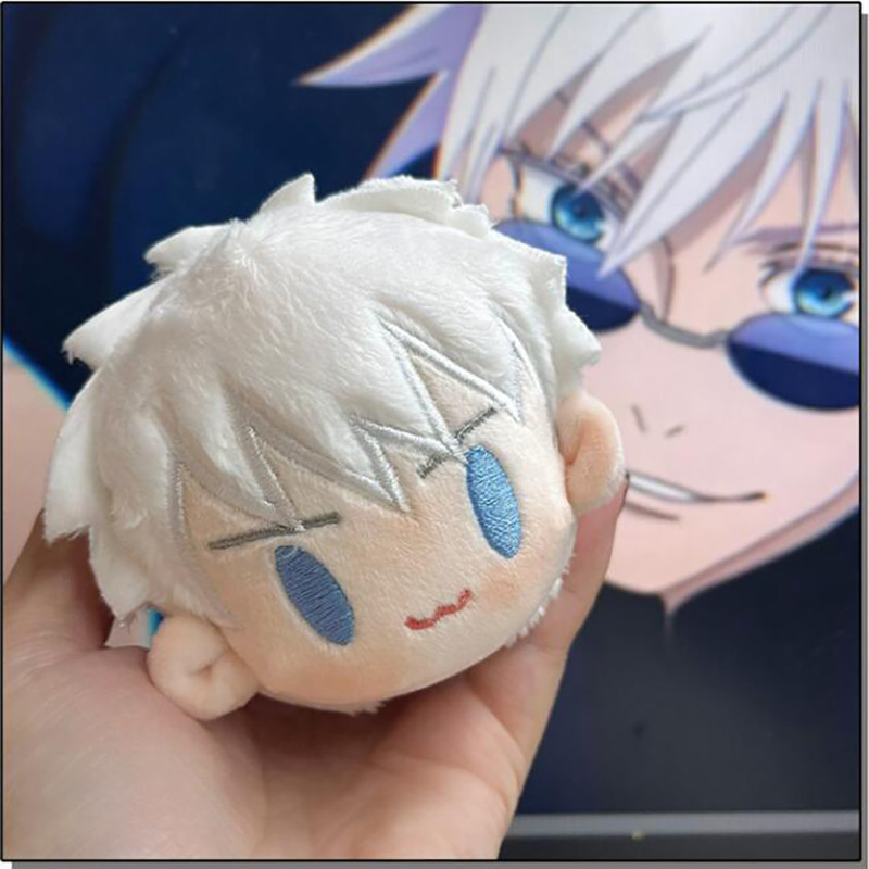 Anime Jujutsu Kaisen Sang Trọng Búp Bê Móc Khóa Satoru Gojo Geto Suguru Plushie Đồ Chơi Nhồi Bông Móc Khóa Mặt Dây Chuyền Phụ Kiện