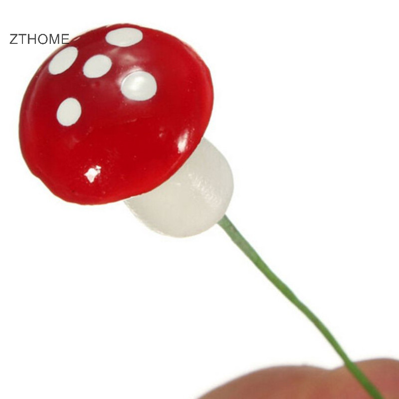 Zthome Hot! 60 Chiếc Nấm Nhân Tạo Vườn Cổ Tích Nhựa Thủ Công Trang Trí Sân Vườn HOT