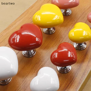 < Beartwo > Nút vệ sinh bằng nhựa đầy màu sắc hình trái tim tình yêu Tay cầm bằng nhựa dính, Tay cầm phụ kiện di động Dụng cụ ép vệ sinh Đẹp