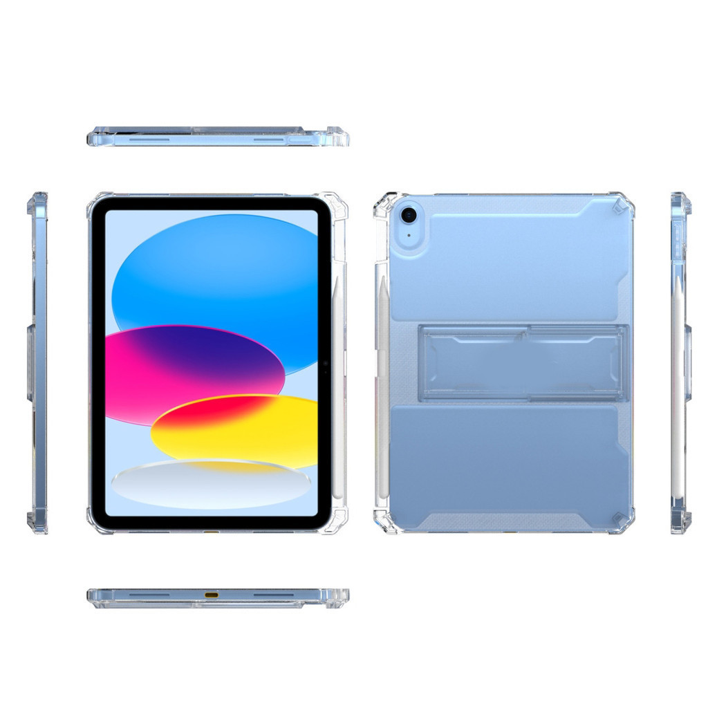 Vỏ Mềm Cho IPad Mini 4 5 6 7 8 9 10th 11th Air3 Air4 Air5 Air6 10.9 "Pro10.5 Pro11 Pro12,9 2018 2020 A16 Air M2 Pro M4 11 13 2024 Vỏ TPU Có Khe Cắm Bút Chì Đứng