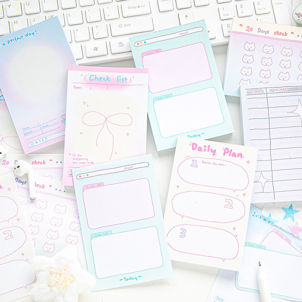 Cdaily|Sổ tay Notepad dễ thương Chất liệu cơ bản Giấy thông báo học ...