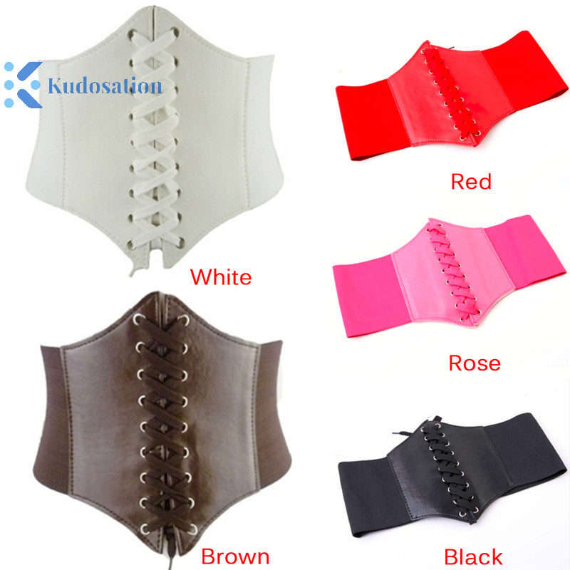 Kudosation Cincher 5 Màu Thắt Lưng Rộng Dây Ren Nữ Underbust Nữ Hình Corset