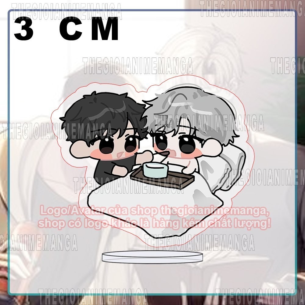 (3cm) Mô hình in PASSION BL anime manhua chibi tượng acrylic mica trong tượng trang trí độc đáo