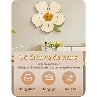 Đồng Hồ Treo Tường Chạy Pin Bunnies Thiết Kế Tối Giản, Chạy Bằng Pin Tiện Lợi, Nhiều Mẫu Lựa Chọn