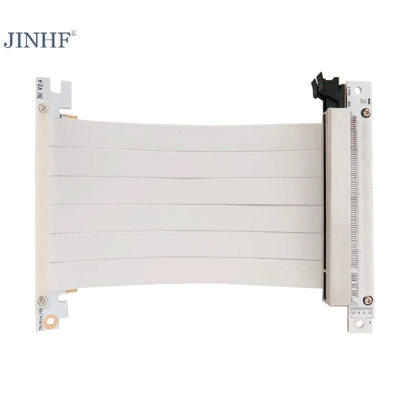 Jinhf PCIE 3.0 X16 Riser Cáp Tốc Độ Cao Linh Hoạt Hai Mặt 180 Độ GPU Cáp Nối Dài Cho RTX 4090 4080 4070 Cho RX 7900 XT HOT