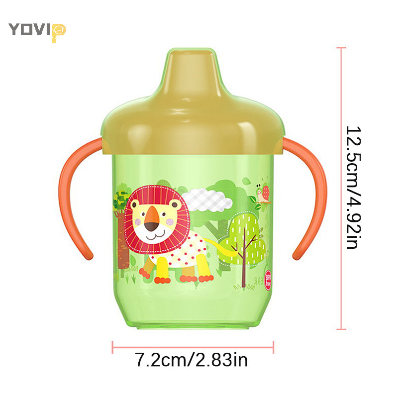 Yovip Bé Học Uống Có Tay Cầm Lật Chống Rò Rỉ Nước Vịt Cốc VN