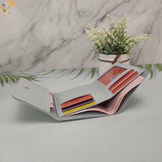 [GOU] Ví ngắn tối giản dành cho nữ Ví dễ thương mới dành cho nữ Kẹp nhỏ Cô gái đựng thẻ tín dụng Ví da đa chức năng Ví đựng tiền xu VN
