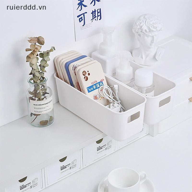 # Ruierdd # Hộp đựng điện thoại di động để bàn đơn giản Hộp đựng mỹ phẩm đa chức năng Giỏ đựng đồ lặt vặt dung tích lớn.