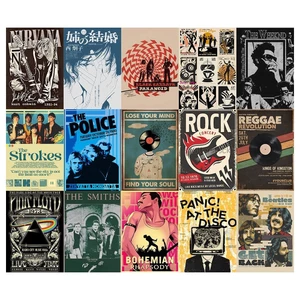 Bộ 50 Tờ Decal A5 In Màu – Poster Dán Tường Hình Music | Trang Trí Nhà Cửa | MS: 111456