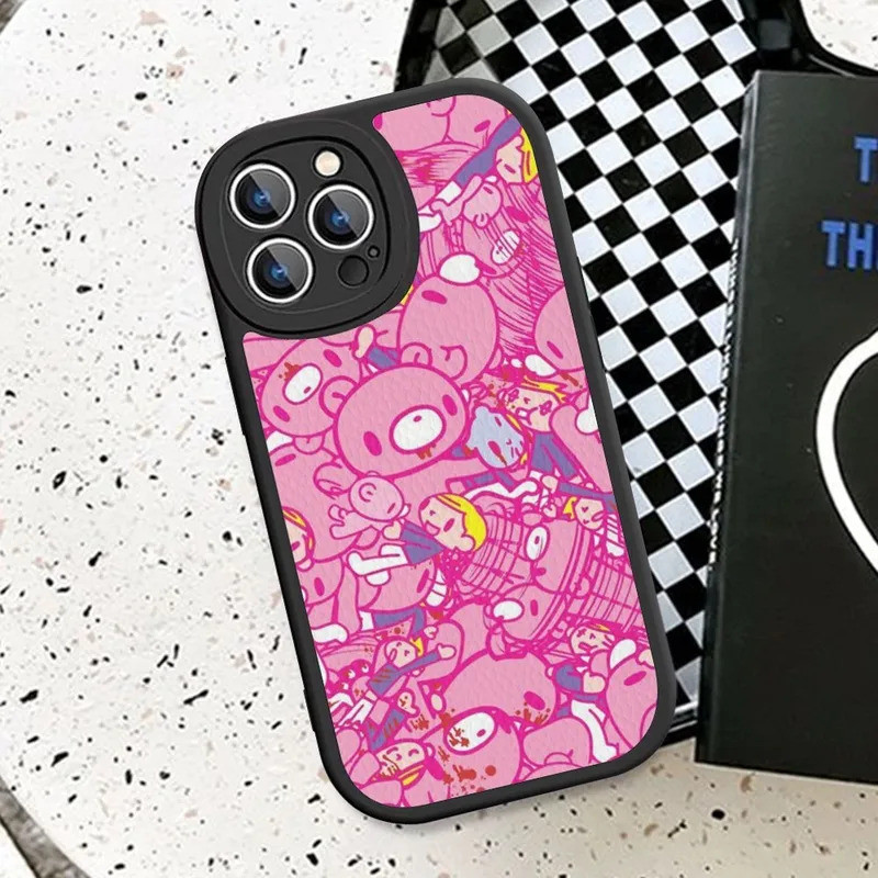 TP-1 Dễ Thương G-Gloomy B-Bear Ốp Điện Thoại Da Cứng Cho IPhone 16 17.35 14 13 12 Mini 11 14 Pro Max Xs X Xr 7 8 Plus Fundas