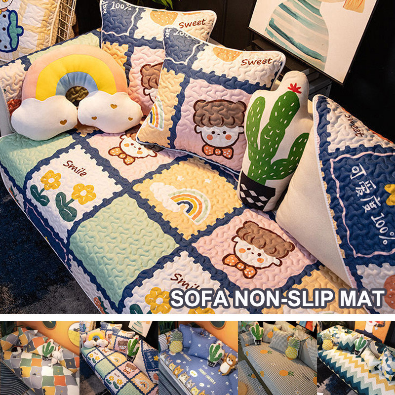 Bọc Ghế sofa cotton hoạt hình chống trượt mềm mại，một loạt các mẫu hoạt hình，Đàn Hồi Thiết Kế Đơn Giản Hiện Đại Ốp