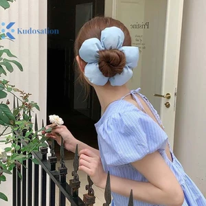 Kudosation Phóng Đại Hoa Quá Khổ Scrunches Mũ Đội Đầu Cho Nữ Bé Gái Hợp Thời Trang Co Giãn Tóc Ngọt Ngào Đa Năng Phụ Kiện Tóc Quà Tặng