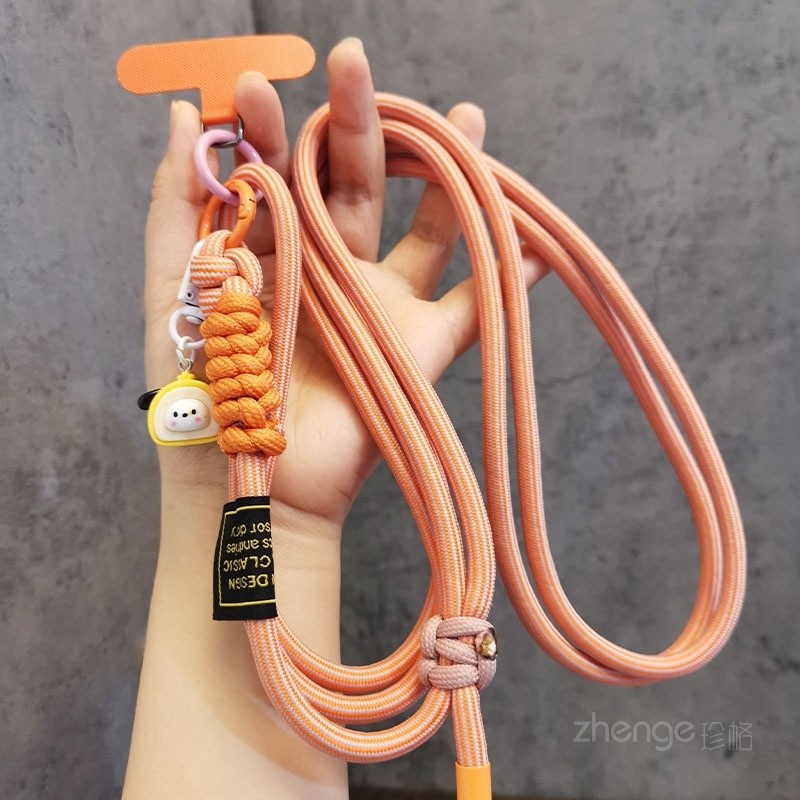 Phong cách đeo chéo bện có thể điều chỉnh Dây treo cổ Dây đeo lưng Dây đeo điện thoại Treo du lịch ngoài trời Ảnh leo núi Dây chống thất lạc