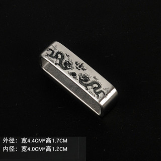 Bộ khóa thắt lưng kim loại kèm kẹp đuôi, ghim đồng nguyên chất, thép không gỉ 3.5 3PQ2