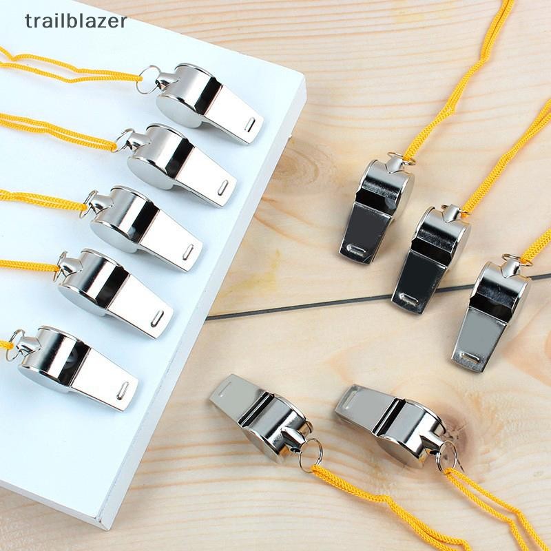 Trailblazer Kim Loại Trọng Tài Còi Thể Thao Thép Không Gỉ Bóng Đá Còi Bóng Rổ Đảng Đào Tạo Trường Cổ Vũ Mới