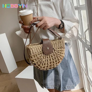 Women's Woven Straw Bag – for the Beach