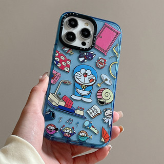 Ốp điện thoại mềm GLITTER Bell Doremon cho iPhone 16 Pro Max 16 Plus 15 14 13 12 11 Pro Max Vỏ bảo vệ chống sốc