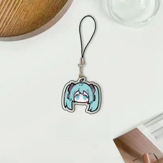 Hatsune Miku Q Phiên Bản Điện Thoại Di Động Dây Buộc Điện Thoại Di Động Chuỗi Hoạt Hình Hai Chiều Trò