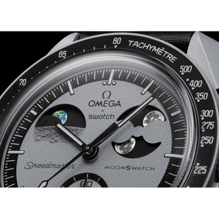 Moonwatch Earthphase Full Chức năng Quarz Chronograph Đồng hồ đeo tay Master 40mm Khám phá hành tinh với hộp gốc