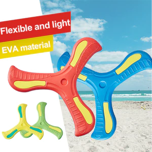 Boomerang Trẻ Em Nhiều Màu Sắc Nhựa EVA Phi Tiêu Ba Lá Phi Tiêu Nhiều Người Cha Mẹ Trẻ Em Chó Chơi Đồ Chơi