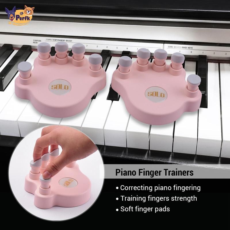 2 Chiếc Piano Ngón Tay Huấn Luyện Viên Ngón Tay Chỉnh Tư Thế Cầm Tay Căng Thẳng Phím Tập Thể Dục