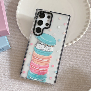 GLITTER Bánh mì Cat Sandwich Ốp lưng Phone Case For Samsung Galaxy S26 25Ultra S25Plus S25 S24 S23 S22Ultra S24 23Plus Vỏ mềm bảo vệ chống sốc