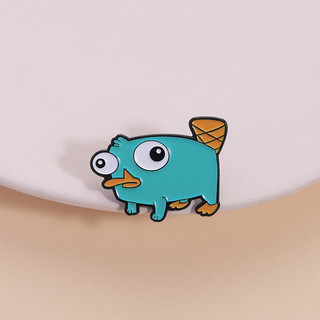 Hoạt Hình Phineas Và Ferb Nhân Vật Hoạt Hình Men Trâm Dễ Thương Sáng Tạo Perry The Platypus Huy Hiệu Kim Loại Ba Lô Phụ Kiện Quà Tặng Cho Bạn Bè