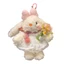 Exhila Đáng Yêu Sang Trọng Thỏ Móc Khóa Búp Bê Mềm Trang Trí Túi Trang Trí Treo Mặt Dây Chuyền Kết Cấu Sang Trọng Cho Bé Gái Sinh Nhật