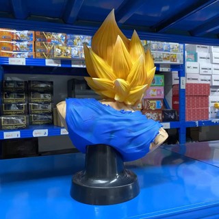 37cm Dragon Ball Anime Hình Gk Magic Vegeta 1: 1 Half Bust Super Saiyan PVC Hình