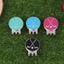 DARON Golf Ball Marker, Có Thể Tháo Rời Đánh Dấu Vị Trí Mũ Golf Kẹp, Di Động Hợp Kim Kẽm Hấp Phụ Kiện Golf