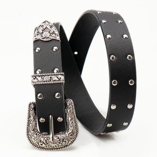 Thắt lưng đinh tán Roomyco phong cách punk cổ điển và gothic y2k