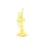 THEGIRL8B Mini Golden Trumpet Saxophone, Saxophone Mô Hình Thu Nhỏ Nhạc Cụ Nhựa, Đồ Chơi Trang Trí Nhà Di Động Nhà Búp Bê Nhựa Phụ Kiện Cảnh Nhạc Mini
