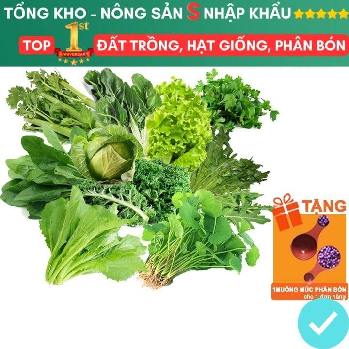 Hạt Giống Rau Ăn Lá F1 Nhiều Loại, Trồng Chậu, Dễ Trồng, Chịu Nhiệt ...