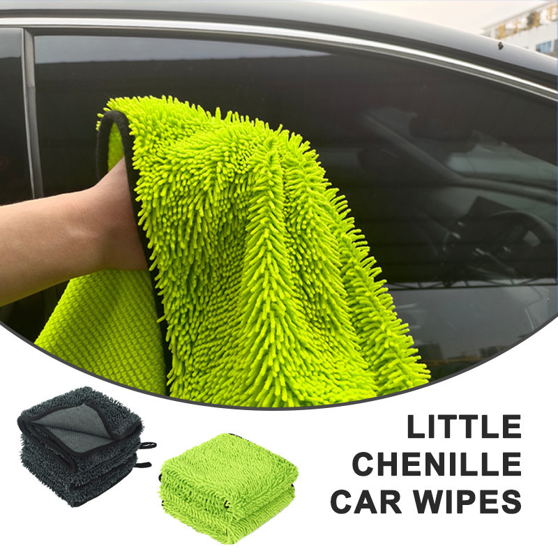 khăn lau xe máy SEAMETAL Khăn lau xe 700GSM Khăn lau xe nhung sang trọng Chenille 40x60cm Khăn lau siêu mềm Khăn lau chăm sóc xe hơi ướt và khô