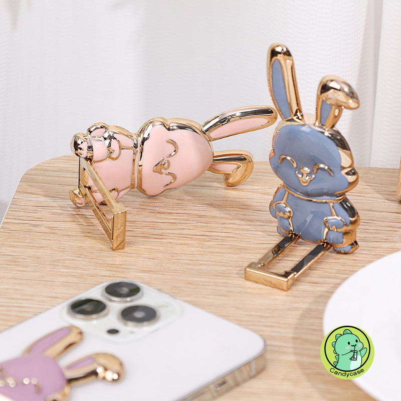Bunny Nhẫn Giá Đỡ Điện Thoại Di Động Mini Kéo Cần Mở Rộng Tay Cầm Đa Năng Phụ Kiện Cho Điện Thoại Thông Minh