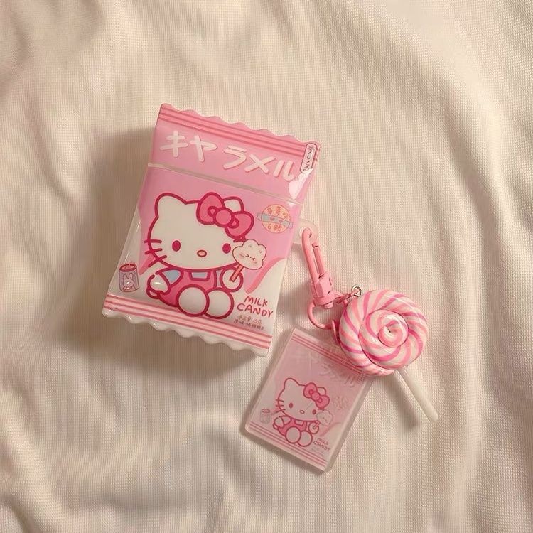 Ốp điện thoại hình Hello Kitty bằng silicon hoạt hình Tương thích cho AirPods 1 / 2 / 3 / Pro 2 Vỏ bảo vệ tai nghe không dây TPU