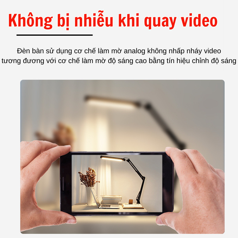 12W Mới Đèn Led bàn học bảo vệ mắt SG DECOR kẹp bàn gấp gọn Đèn kẹp bàn điều chỉnh kích thước phổ rộng cao cấp | BigBuy360 - bigbuy360.vn