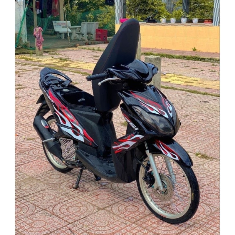 Tem dán xe Luvias . Mẫu tem rời lửa đỏ đen tem 3 lớp khơng bay màu bảo ...
