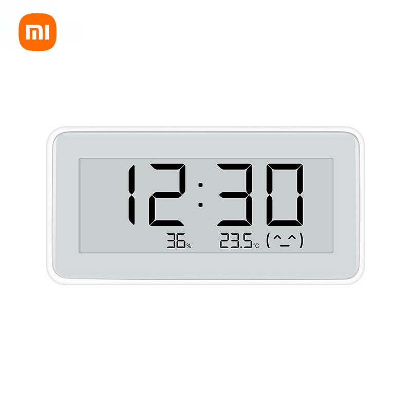 Đồng hồ kỹ thuật số điện tử Xiaomi Smart Nhiệt độ ẩm Pro Đồng hồ đo độ ẩm liên kết điện tử Đồng hồ đo độ ẩm hoạt động với ứng dụng