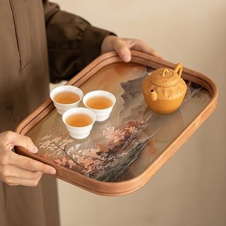 Khay trà phong cách Nhật Bản (Khay pha khô)