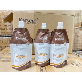 Hấp ủ tóc phục hồi siêu mượt Collagen Karseell Maca 500ML, tóc đẹp chuẩn salon
