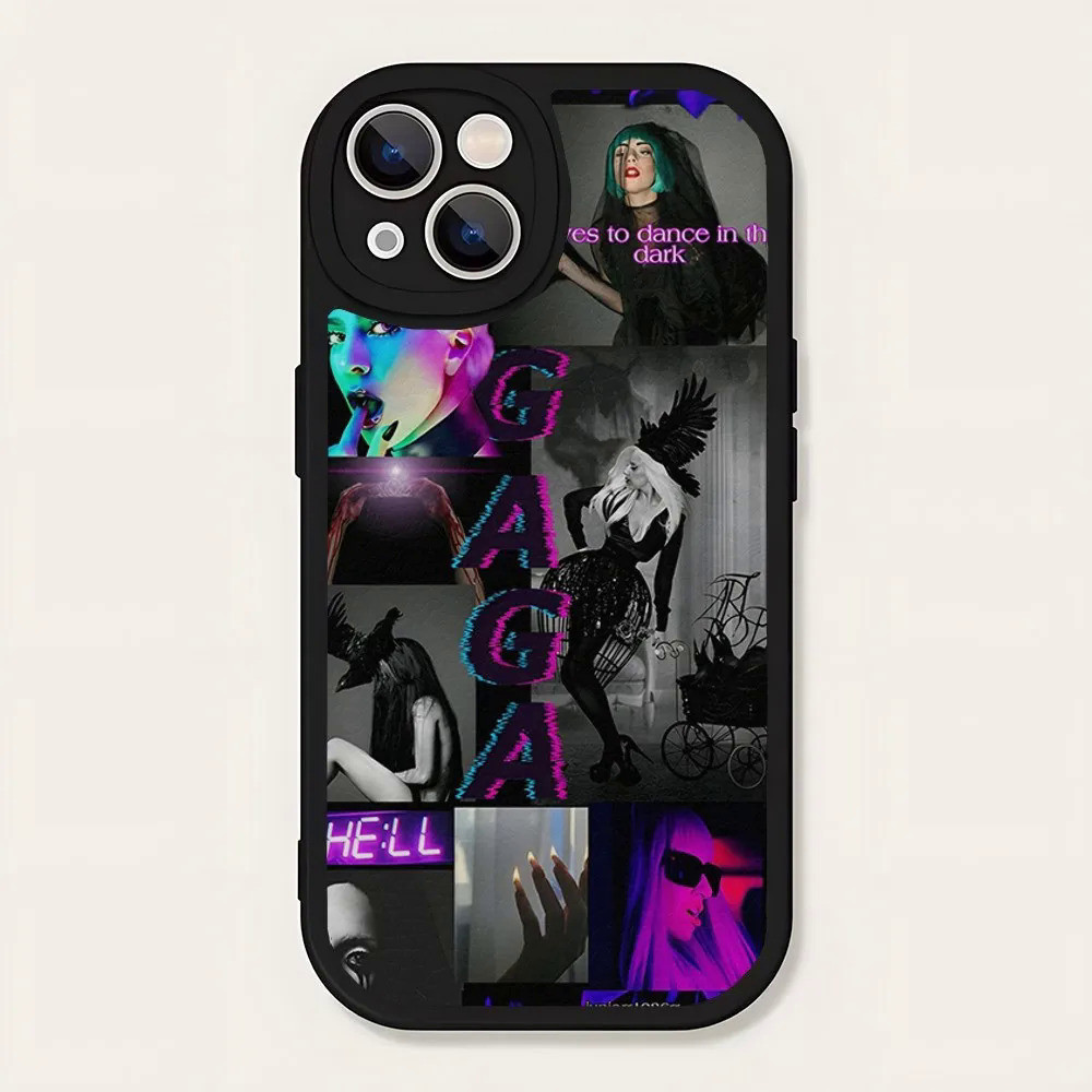 TP-1 lady gaga Singer Ốp Lưng Điện Thoại Da Cừu Cho Iphone 12 Pro Max 17,15 14 11 12 Mini X Xr Xs 8 7 Puls Se Vỏ Di Động Sang Trọng