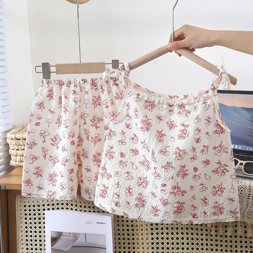 Bé Gái Culottes Phù Hợp Với Mùa Hè Phong Cách Mới Trẻ Em Váy Camisole Phiên Bản Hàn Quốc Trẻ Em Hoa Phù Hợp Với 8IXZ