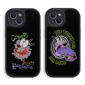Tp-1 Dog-Courage-The-Cowardly Phone Case Da Cừu Cho Iphone 13 Pro Max 11 12 14 Mini X Xr Xs 8 7 Puls Se Luxury Mobile