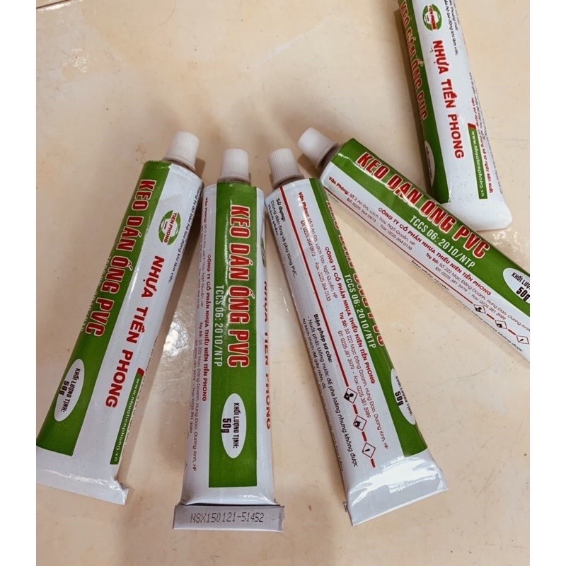 Keo gắn ống nhựa pvc Tiền Phong 15gr 50gr | Shopee Việt Nam